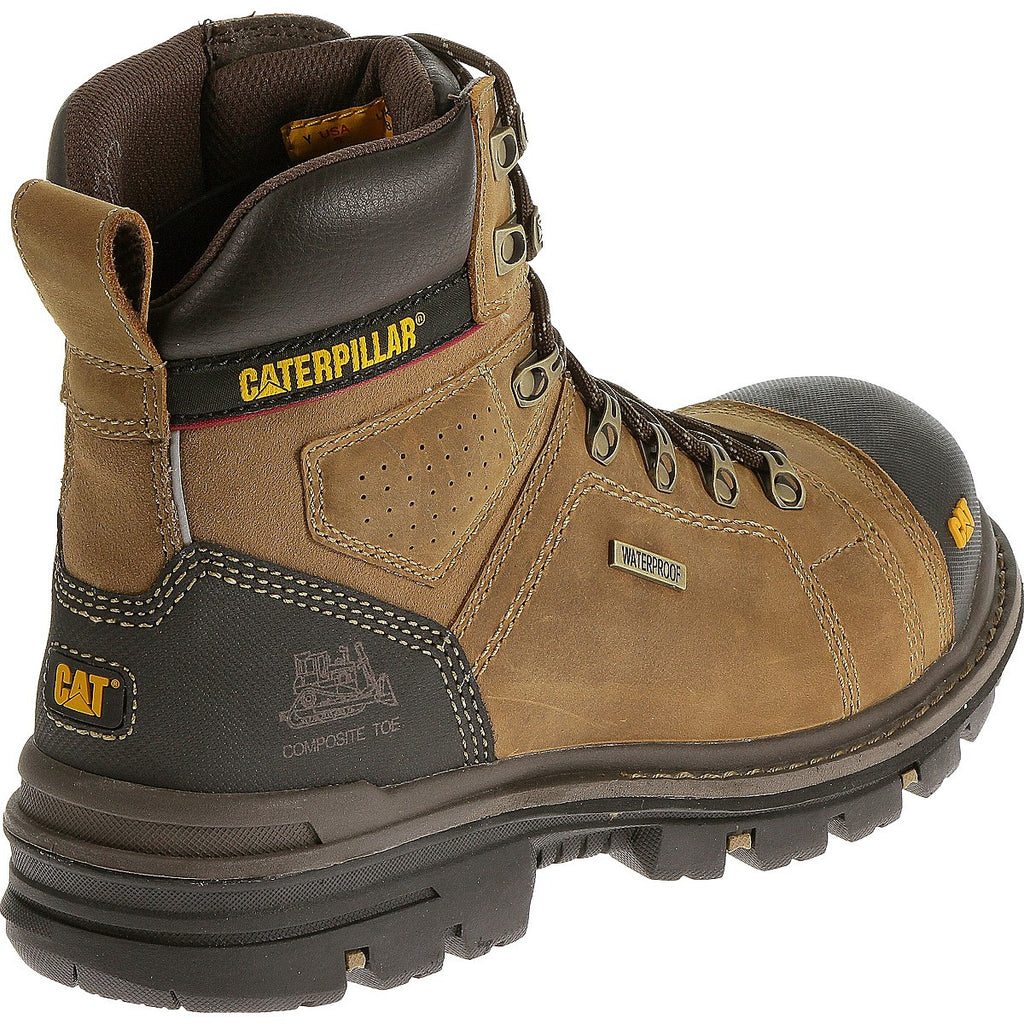 Men's Caterpillar 6" Precision Waterproof Composite Toe Work Boot  Wheat 90808